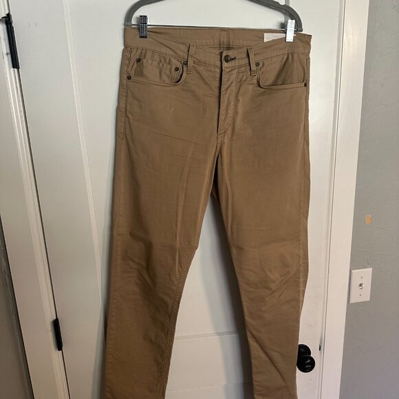 Rag & Bone Fit 2 Five-pocket Twill Pants In Beige - Picture 2 of 5